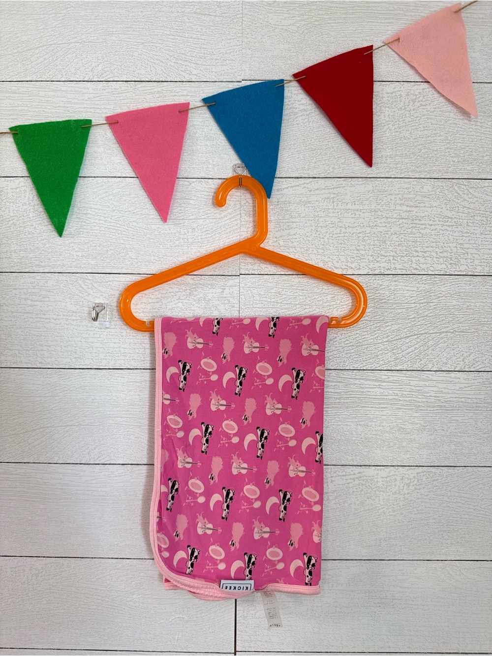 Kickee Pants pink bamboo Blanket
